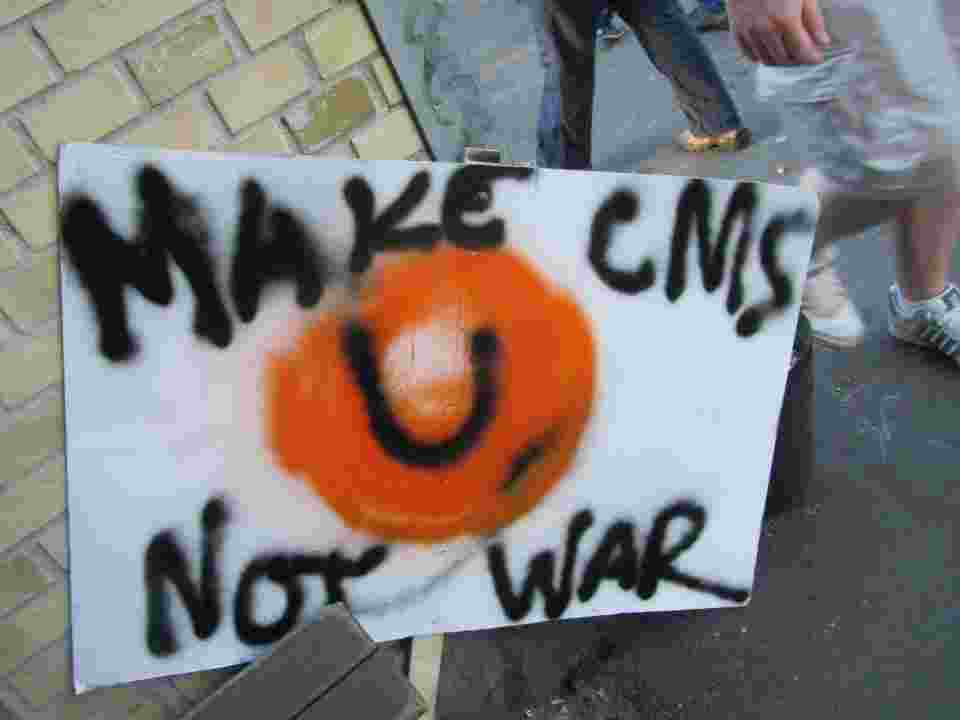 Make CMS Not War Banner