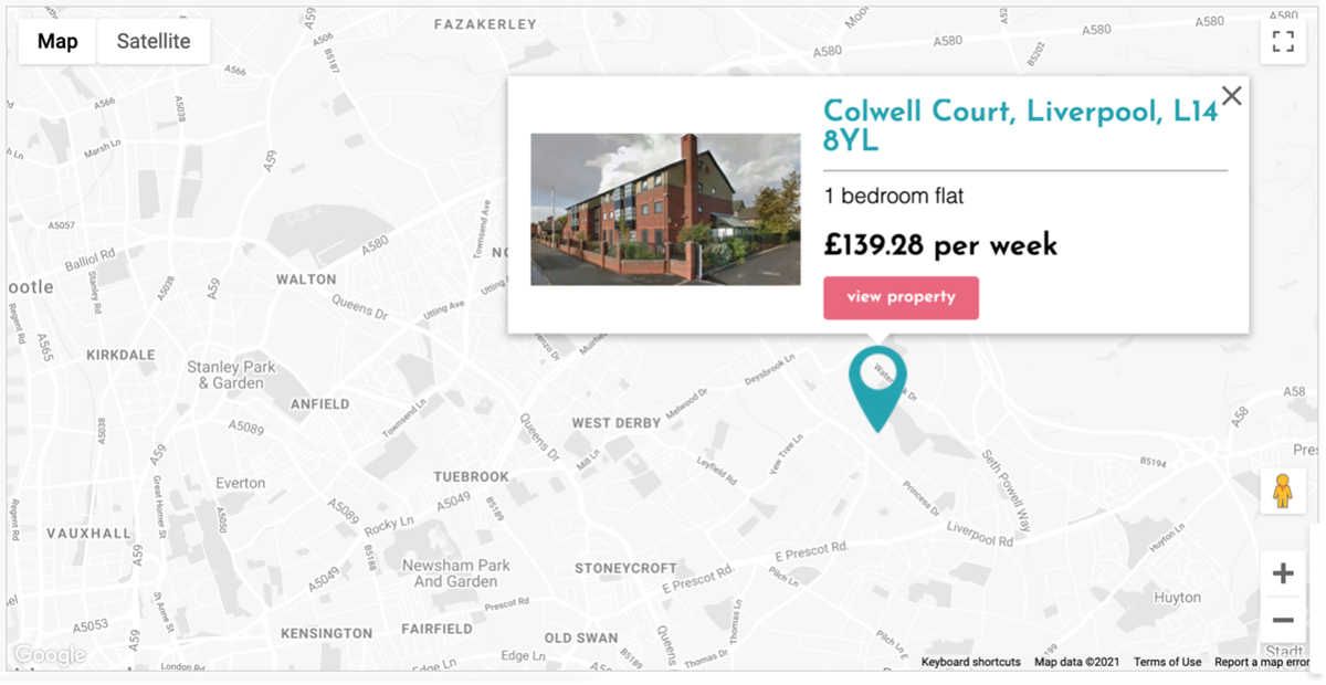 Plus Dane Housing's new Geographic Information System map