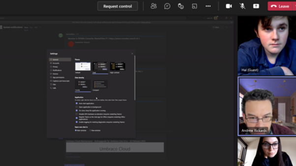 Cat, Hal and Andrew look at Microsoft Teams Accesibility Options