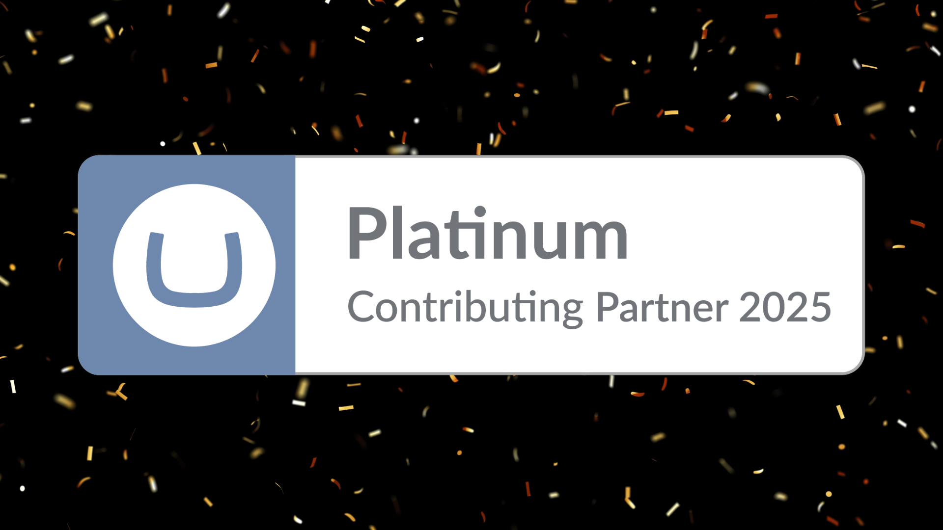 Badge reading Platinum Contributing Partner 2025