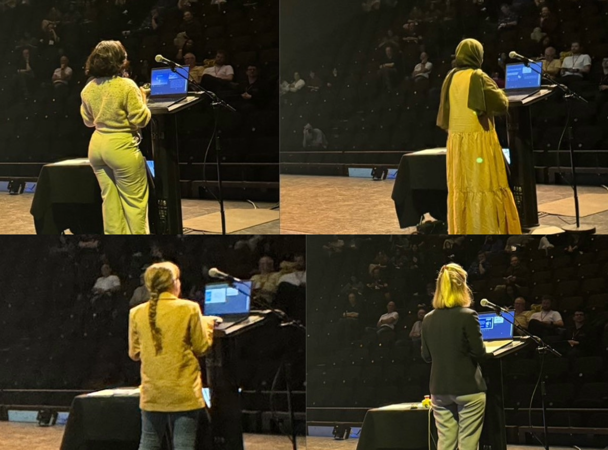 The four speakers who made up the Camp Digital 2024 lightning talks