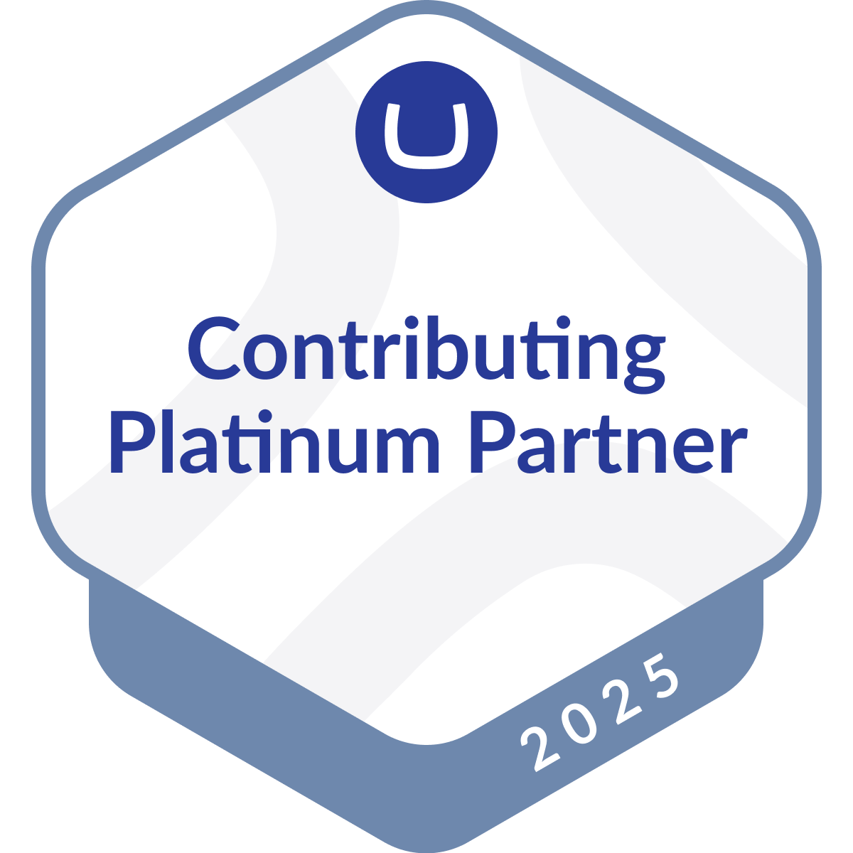 Badge reading Platinum Contributing Partner 2025