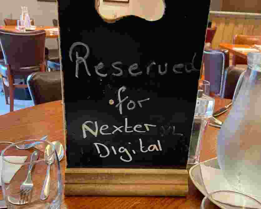 A sign reading Nexter Digital 